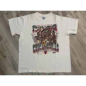 Chicago Bulls Michael Jordan Championship Caricature Shirt  Salem 1991